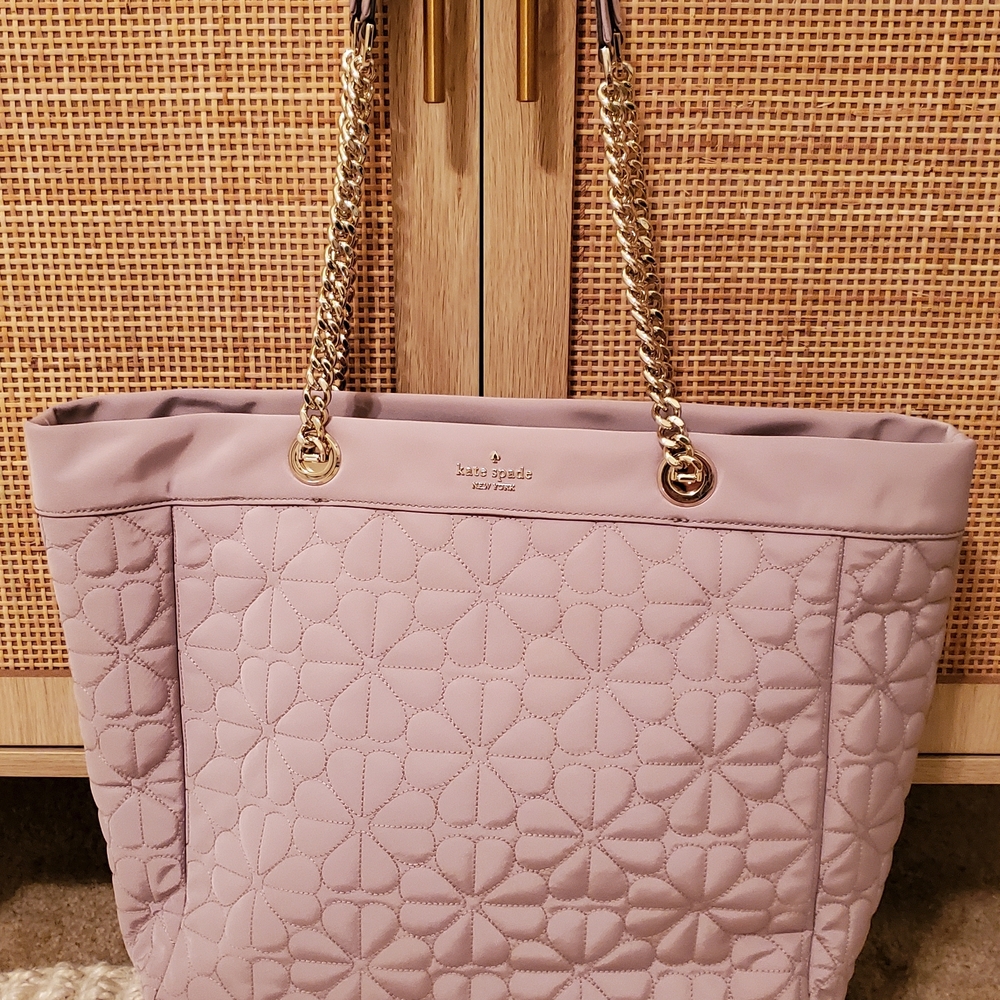 Kate Spade Flower Quilted Fabric XL Tote